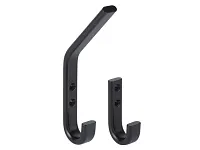 Крючок однорожковый черный матовый