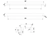 RT110SC.1/000/600 Ручка торцевая 512 мм сатиновый хром <20>