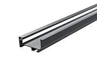 Г-образный профиль GOLA с подсветкой, черный матовый, L=3000 мм, в комплекте LED лента, крепления 6 шт., коннектор