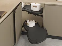 S-3014-A Волшебный угол "Лепесток" в базу 450 мм, Starax, (850х475х600 мм), правый, антрацит