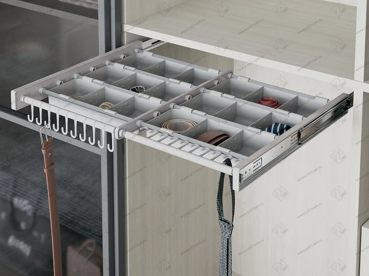 S-6327-G Органайзер выдвижной в базу 700 мм, Starax, (655-675х510х100) 1