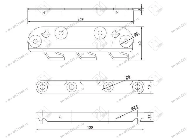 Стяжка кроватная № 2 (4 шт), цинк желтый <20> 2