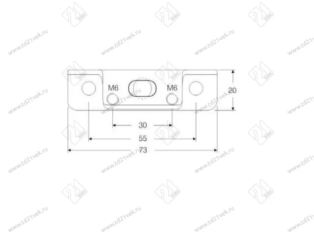 103-07-01-403 Полкодержатель Mesan скрытого монтажа (регулируемый)+крепеж, (цинк)<20/100> 4