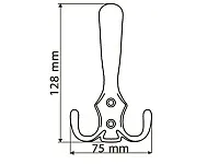 Крючок ОСКАР 13.103-08 Фико (антик. бронза) <20/240>