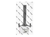 KR 0340 BL Крючок матовый черный  <20/120>