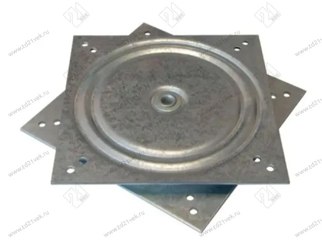 Механизм поворотный (пластина) 150х150х2 мм, цинк 1