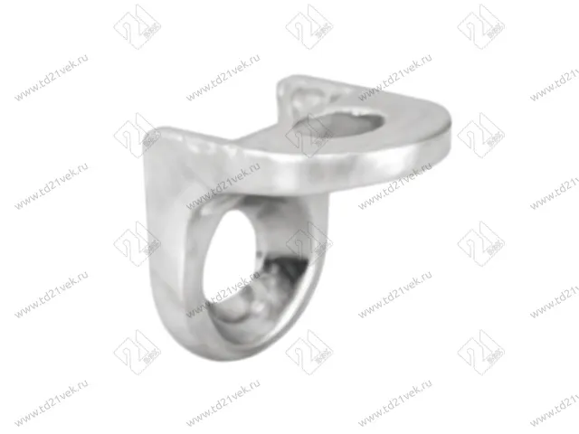 Полкодержатель для деревянных полок под саморез, никель 1