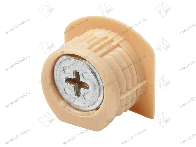 RED Стяжка d20*12,5мм с эксцентриком для плиты 16 мм, бежевый 2