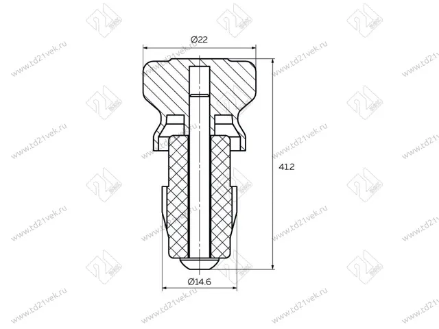 Заглушка рейлинга традиция бронза 4