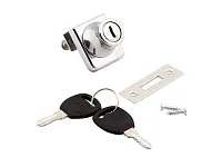 Замок №407(804) квадратный для одной стекл. двери <12/240>