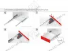 DB8781Zn/500 Направляющие, 500 мм скрытого монтажа 2D B-slide c доводчиком <10> превью 6