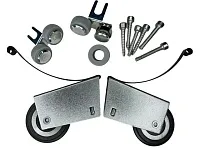 Комплект роликов на 1 дверь, симметрия, стандарт, 37,5 мм