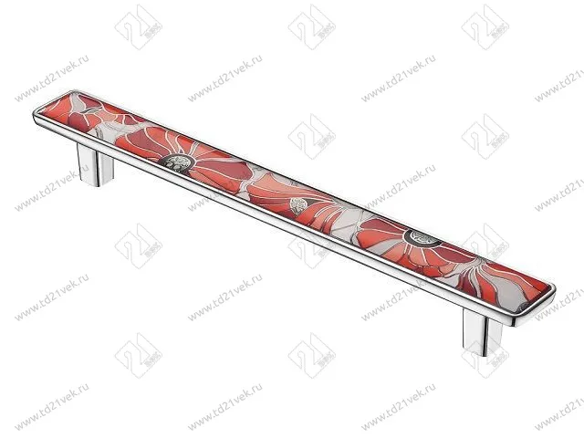 KA3-160PS11P-CR Ручка-скоба, 160 мм, полимер, хром, PASSION <1> 1