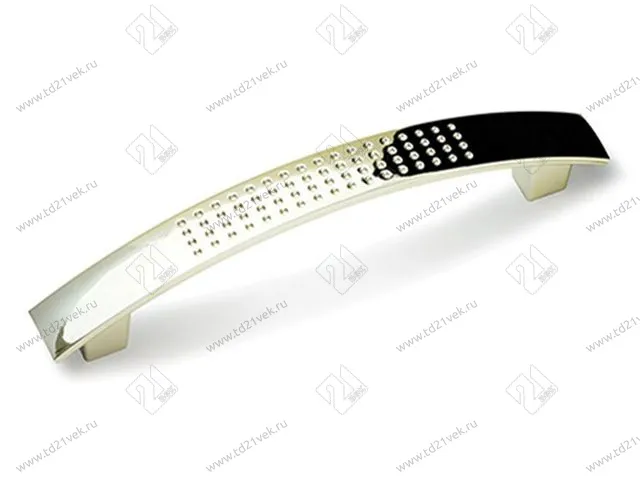 Ручка-скоба С6/96 пластик, золото <400> 1