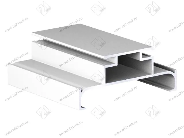 Н-образный профиль L=4500 (7420) (белый глянец) <10> 1