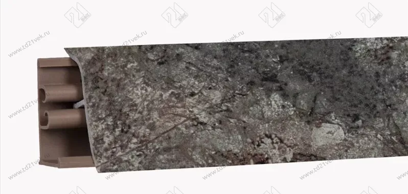 Плинтус для столешниц "мрамор черный"  3,0 м ПВХ LB-381-6213 <1/20> 1