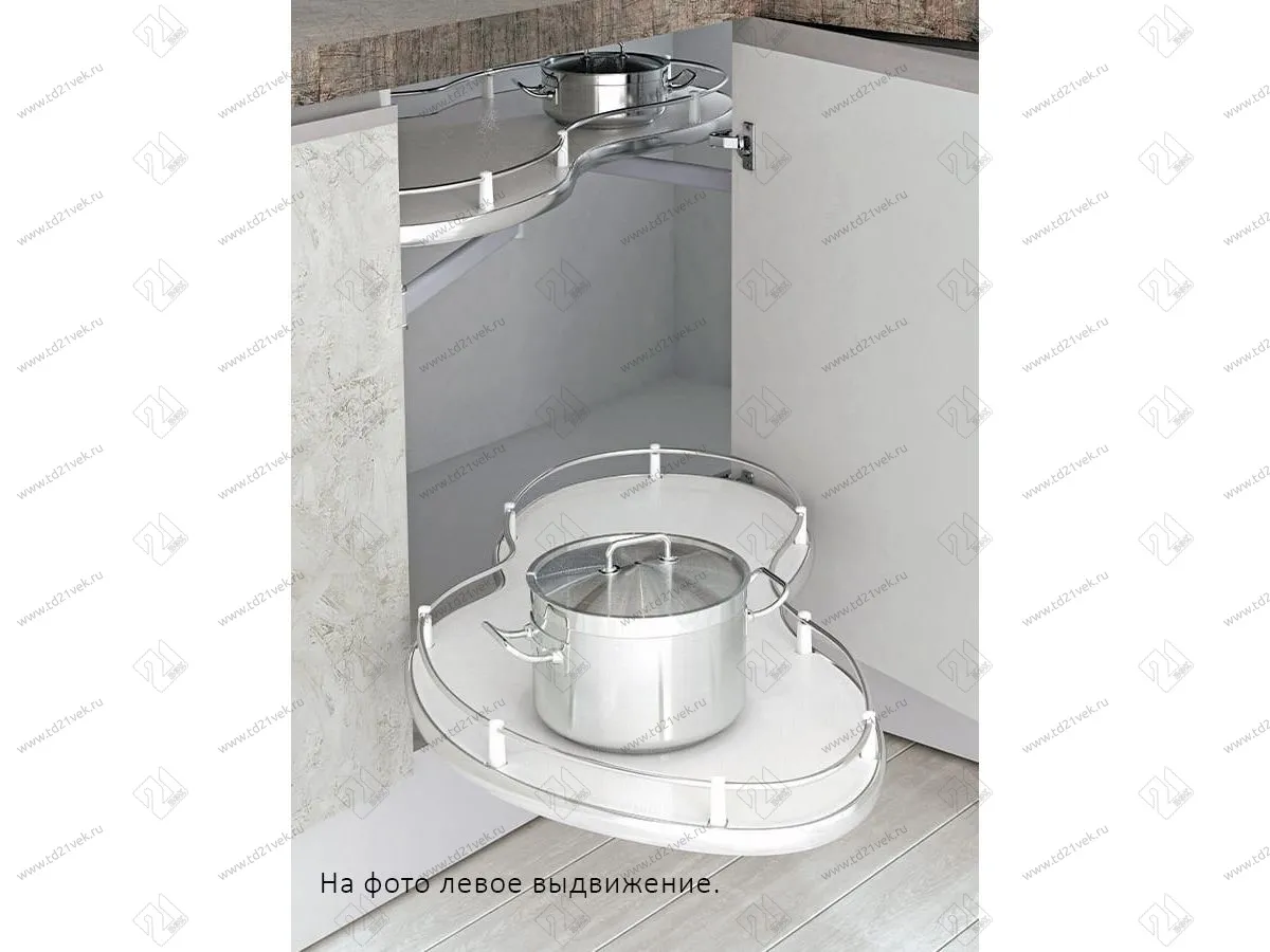 S-3103-C Волшебный угол "Лепесток" в базу 400 мм, Starax, (800х400х600 мм), левый 1