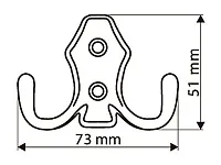 Крючок ОСКАР 13.104-02 Фико (мат.никель) <50/600>