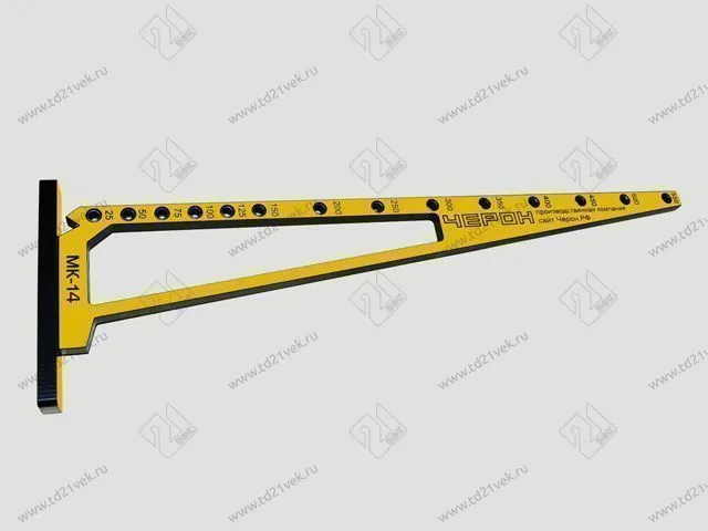 МК-14 Меб.кондуктор, угольник, шаг 25/50, L580, dвтулки 7мм <1> 1
