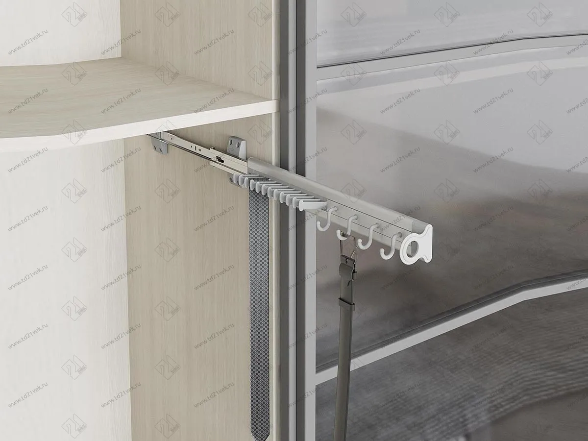 S-6555-G Вешалка для галстуков и ремней, Starax, (85х460х90 мм), правая 1