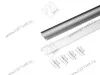 17.800.00.393 Профиль алюминиевый 2507W-01 врезной, L=2м, диффузор полуматовый, 4 заглушки. превью 1