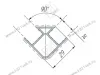 Угловое соединение 90гр. / H150мм, белый <20> превью 2