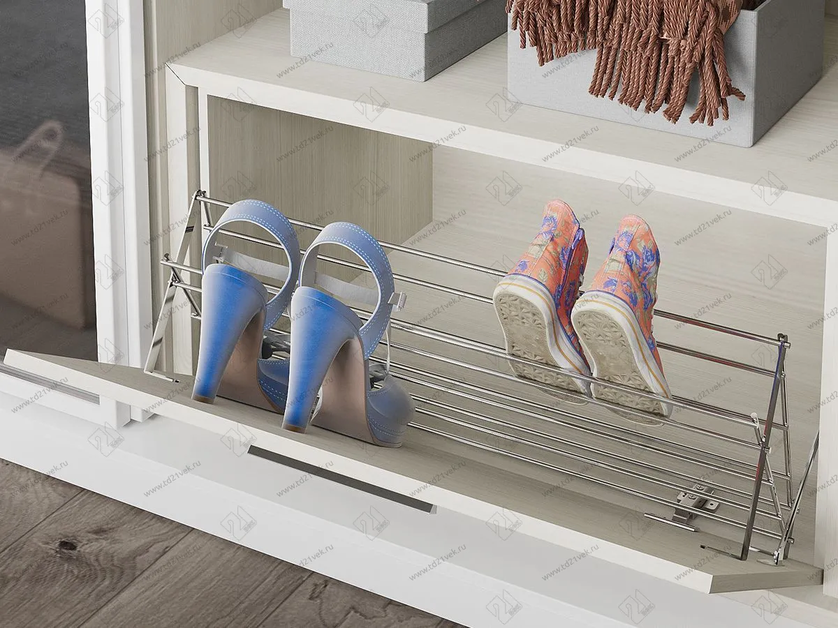 S-6142-C Полка для обуви в базу 700 мм, Starax, фасадное крепление, (630х230х220 мм) 1