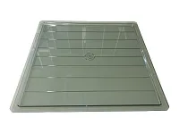 S-11241-A Поддон пластиковый Starax, шир.400 мм, 497x303x12мм, антрацит <10>