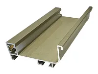 Г-образный профиль GOLA с подсветкой, шампань голд, L=3000 мм, в комплекте LED лента, крепления 6 шт., коннектор