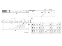 DB8786Zn/500 Направляющие 500 мм push-to-open  скрытого монтажа <10>
