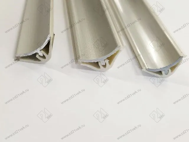 Плинтус RUS LB 15 (13) Алюминий 3,0 м (№ 001) <1/30> 3