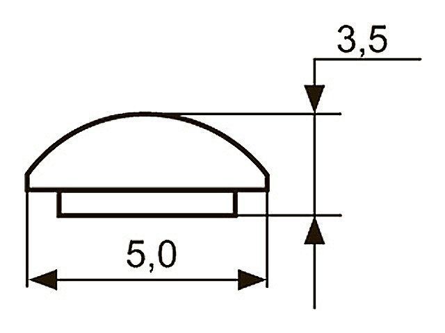 Декор "Sal-M 1" <5мм>(хром) krom <200/1000>