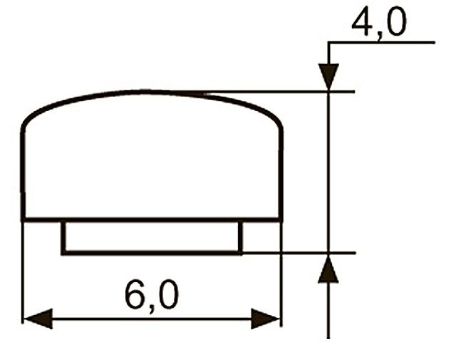 Декор "Sal-M 2" <6мм>(хром) krom <200/800>