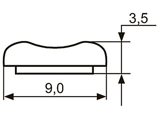 Декор "Sal-M 7" <9мм>(хром) krom <200/800>