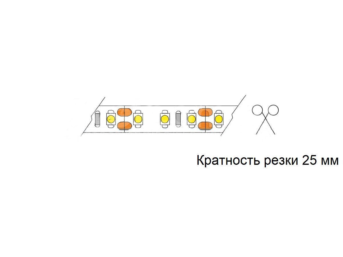 04.800.00.128 (049) Лента M1, 2835 IP20, 120LED, 4000-4500K нейтральный, 12В, 12Вт/м, 1000-1100Лм/м, CRI>80, 5мм*5м 2