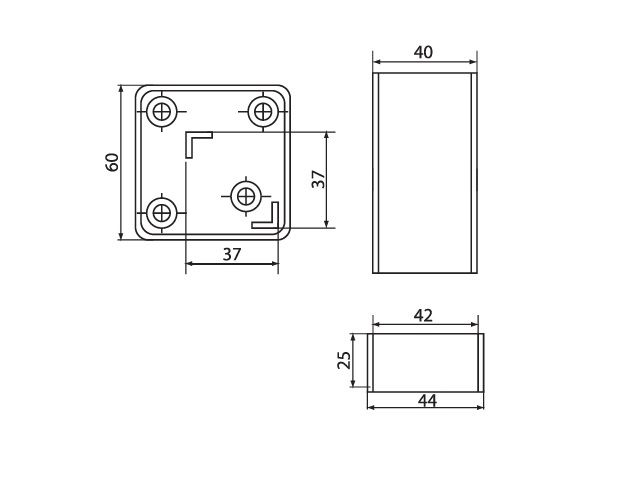 Опора КАПСАН КBА-4010-0100-D31 40*40мм, H=100-120мм (алюмин)<60>