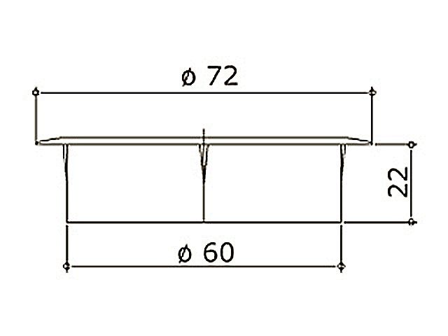 Заглушка комп. А080/4051 d=60 мм (черная) siyah <50/500>