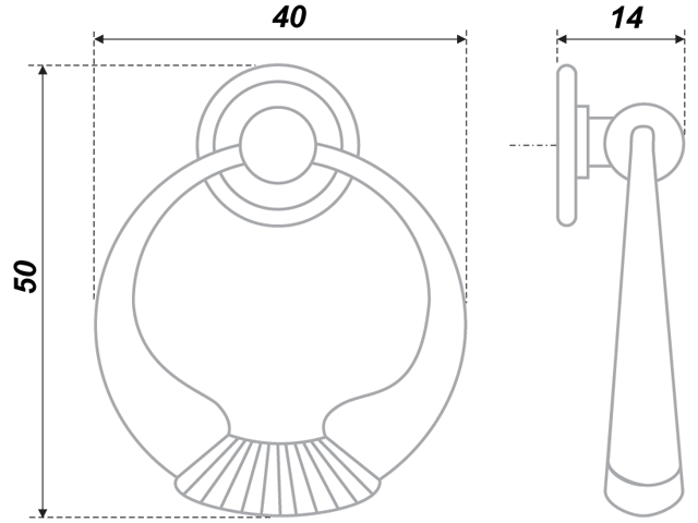 RC032AB.4 Ручка-кнопка C3220, старинная латунь <50>