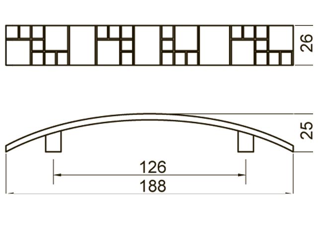 Скоба "Оскар" 5328-09/96 (медь) <25/200> 2