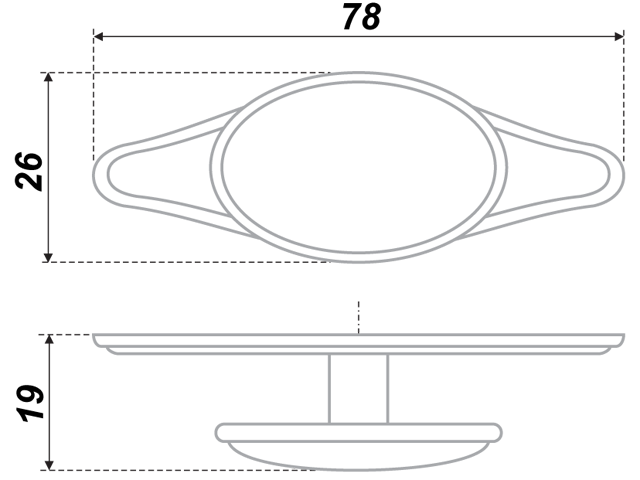 RC056AB.4 Ручка-кнопка, старинная латунь <50>