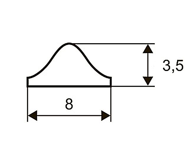 Декор "Sal-M23" <7мм>(золото-белый) sari/beyaz <200/800>