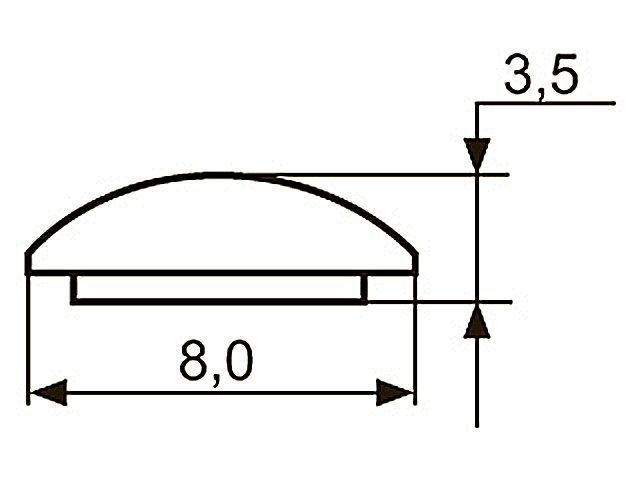 Декор "Sal-M 3" <8мм>(золото) sari <100/1000>