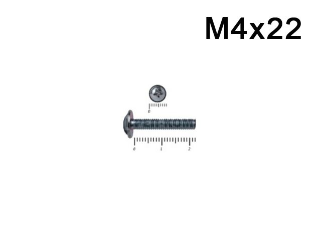 Винт М4х22 с прессшайбой DIN967 <8500>