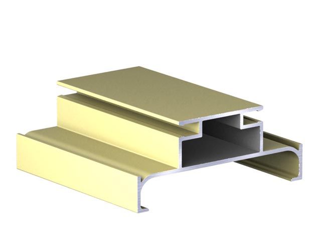 Н-образный профиль GOLA, L=4500 мм, золото матовое анодированное