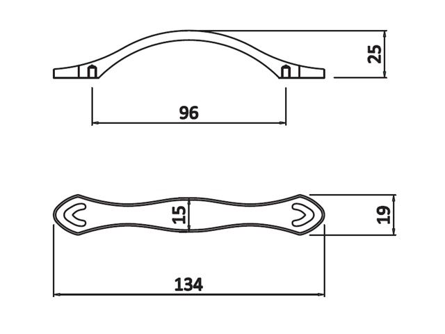 UZ-ROYAL4-96-03 Ручка GTV ROYAL4 C=96мм, янтарь/золото <40>