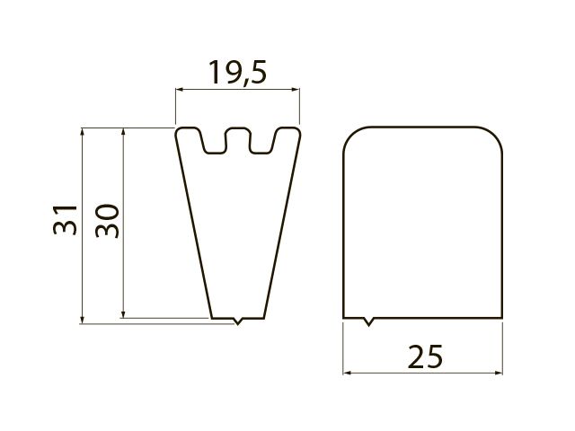 GZ-GANZA-1-10 Ручка-кнопка GANZA, белый глянцевый  <25>