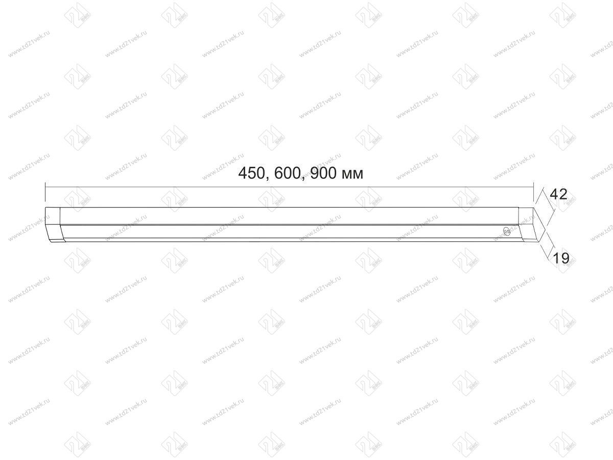 19.141.02.642 Светильник светодиодный (LED) КМС 1 х Strip-IR L=900мм (ВЫВОДИТСЯ) 3