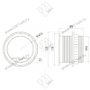AE-BPW1S2UCH-80 удлинитель настольный charger врезной - 1 розетка schuko, usb 5v2a, кабель 1,5м, цвет серебро <1> превью 2