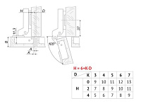 H100B02/0112 Петля Boyard 8 мм + планка H=2 <200>