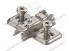 173L8130 MPL V500NI Планка ответная BLUM CLIP, крест., H=3мм, евровинт превью 1